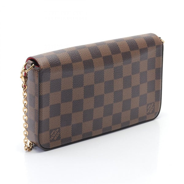 LV Felicie Pochette chain Shoulder Bag N40492 Damier Ebene Women